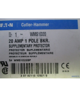 Cutler-Hammer WMS1D20...